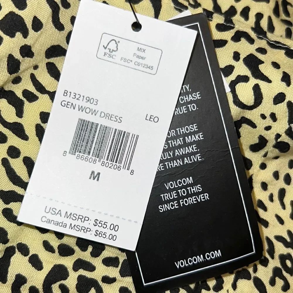 ✨ Volcom Gen Wow Leopard Print Dress✨ - Picture 9 of 9